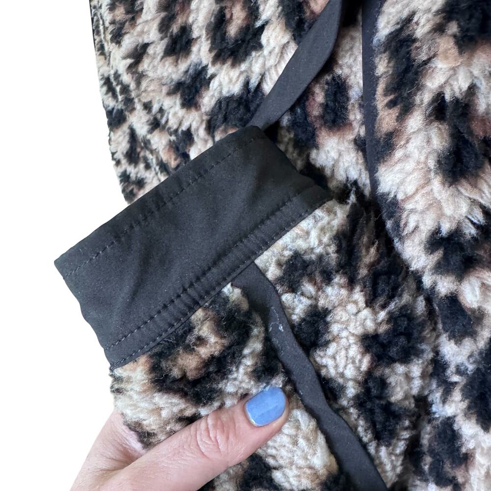 Veronica Beard Anita Sherpa faux-fur Bomber jacket in leopard print Size Small - Picture 6 of 10